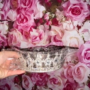 Rhinestone Crown Silver
